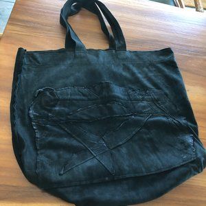 Black Suede Shoulder Bag